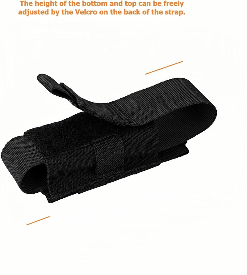Dotacty Tactical Flashlight Holster MOLLE Torch Holder MK4 OC/Mace Pepper Spray Canister Carrier EDC Flash Light Pouch Multitool Case with Strap&Snap Clip for Duty/Combat Belt Backpack Vest Chest Rig - Image 3